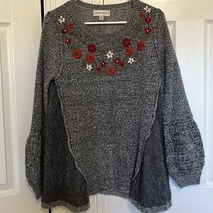 Knox Rose Embroidered Sweater